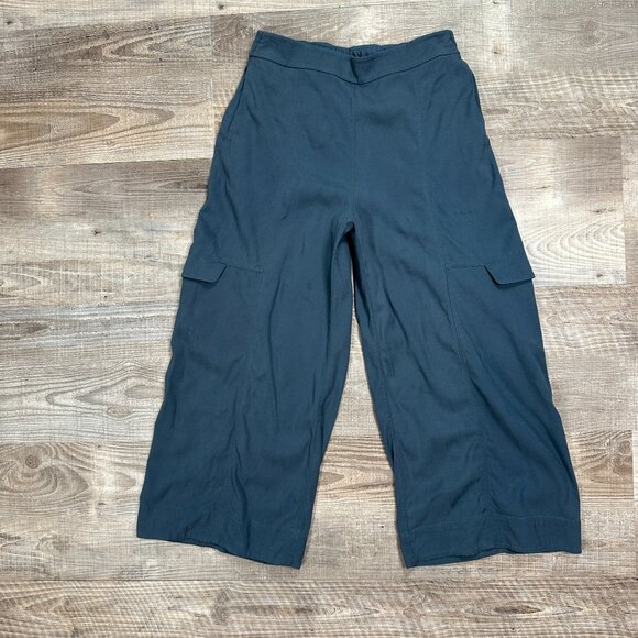Lululemon Metropolis Maven High Rise Crop Sz 6 Iron Blue - Picture 1 of 12